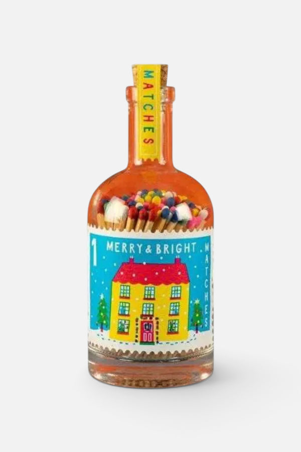Merry Glass Bottle Matches