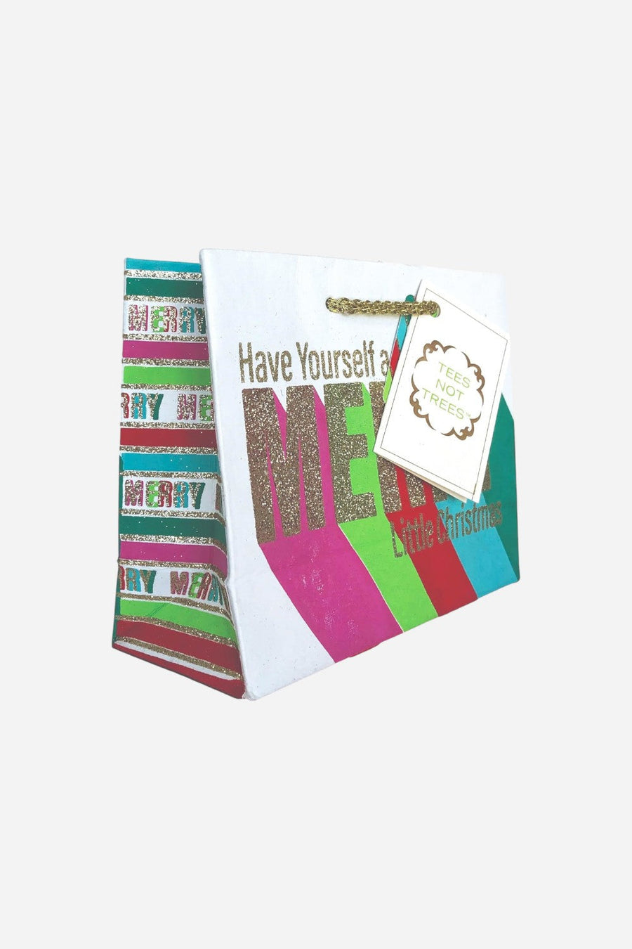 Merry Little Christmas Tote Gift Bag - Large – front view