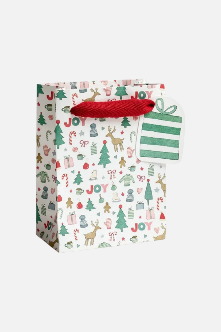 Merry Motif Gift Bag Small – front view