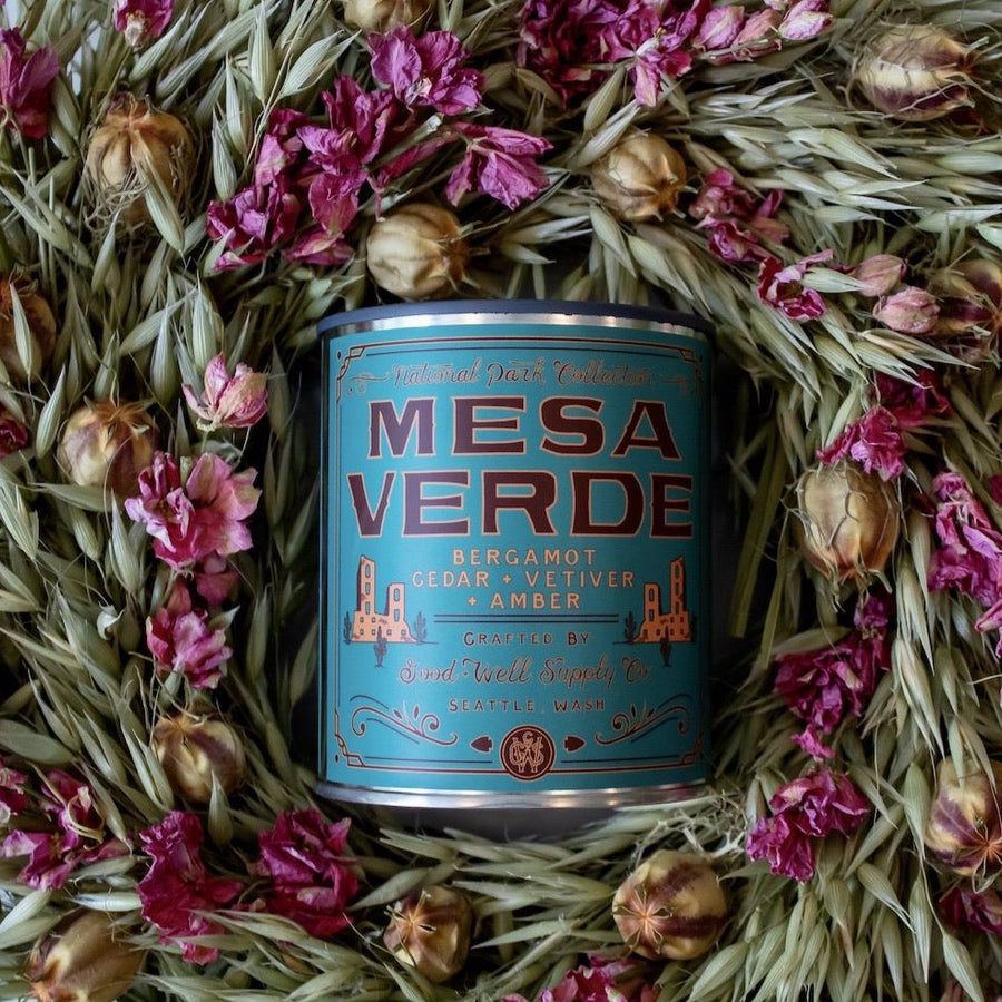 Mesa Verde National Park Pint Candle – side view