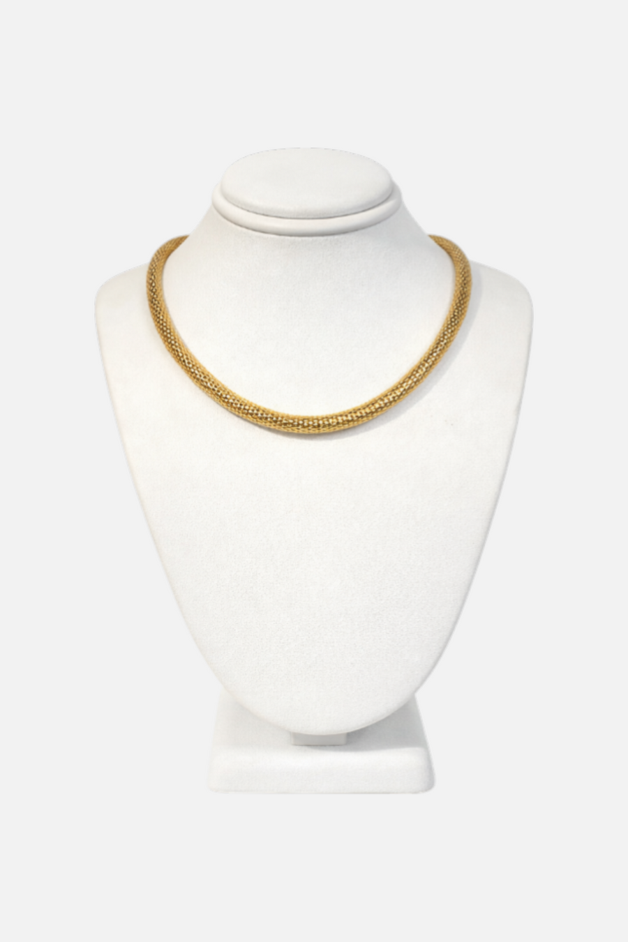 Paula Rosen Mesh Snake Gold 20" Necklace