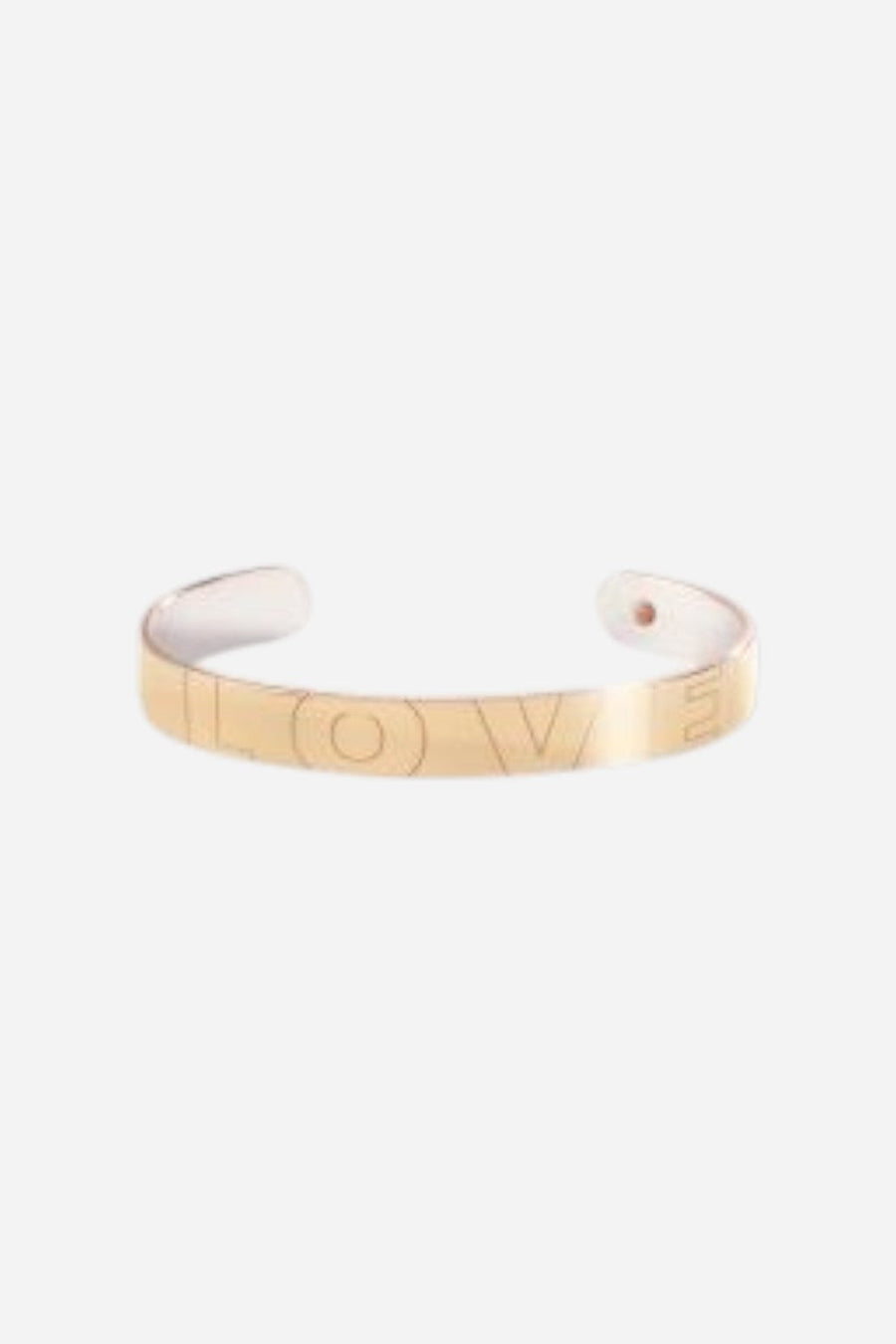 Metal Alchemist Love Bonded Cuff - Gold - S/M – front view