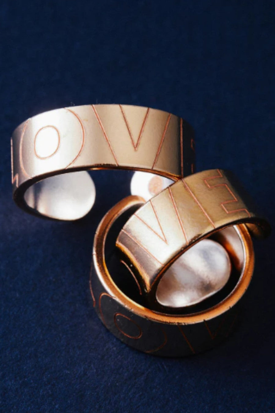 Metal Alchemist Love Bonded Ring - Gold - Large – back view
