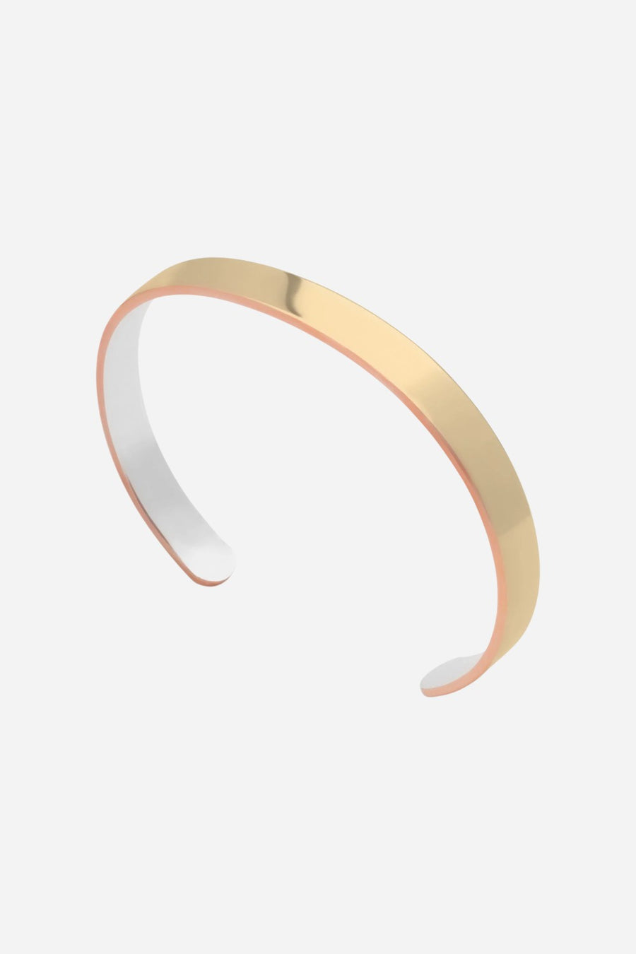 Metal Alchemist Signature Classic Bonded Cuff - Gold Thin - S/M – back view