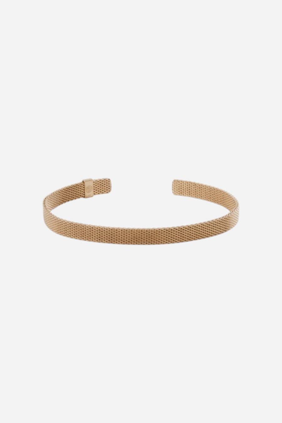 Metal Alchemist Woven Armor Cuff - Chocolate Metal 6 MM – front view