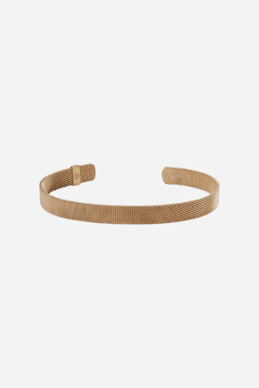 Metal Alchemist Woven Armor Cuff - Chocolate Metal 8 MM – front view