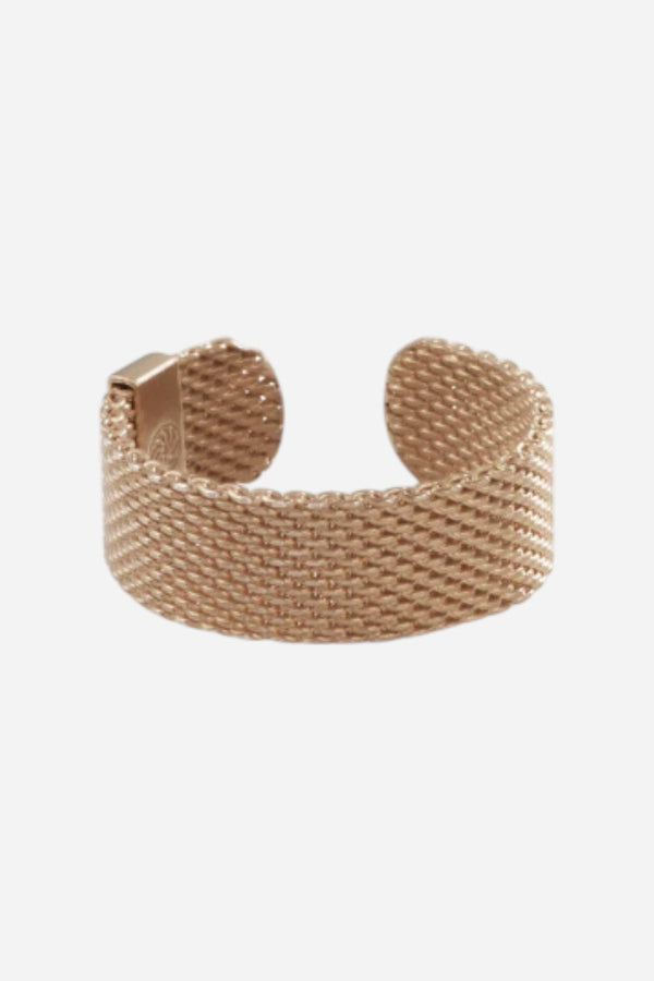 Metal Alchemist Woven Armor Ring - Chocolate Metal 8 MM - M/L