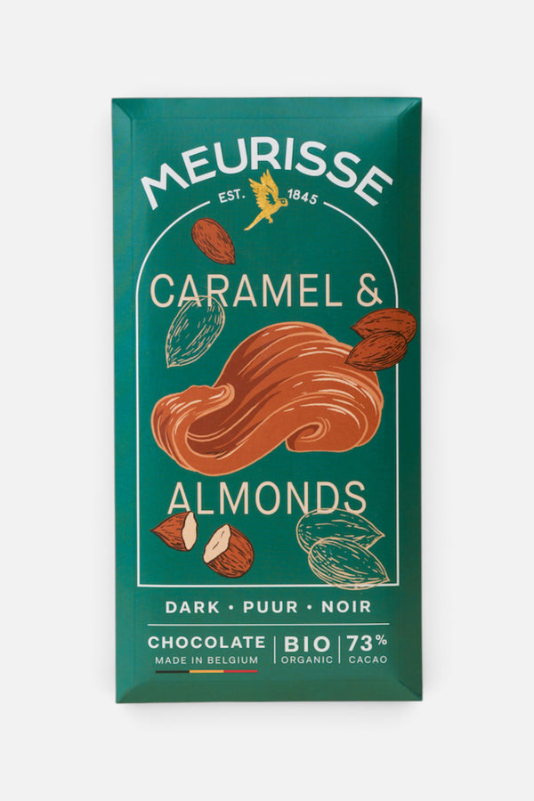 Meurisse Dark 73% Chocolate with Caramelised Almonds