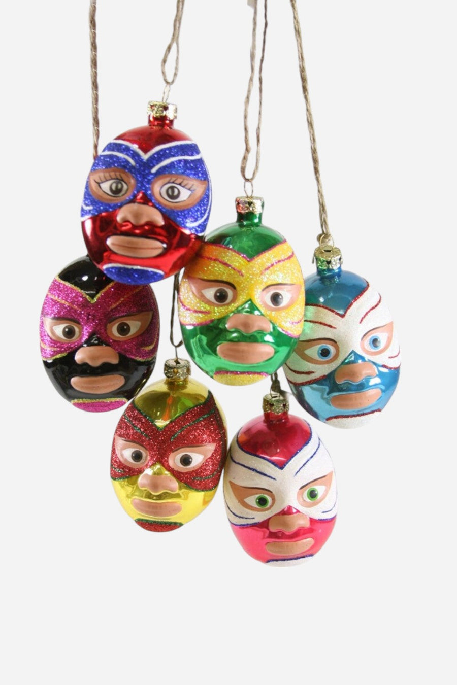 Mexican Wrestler Ornament – front view