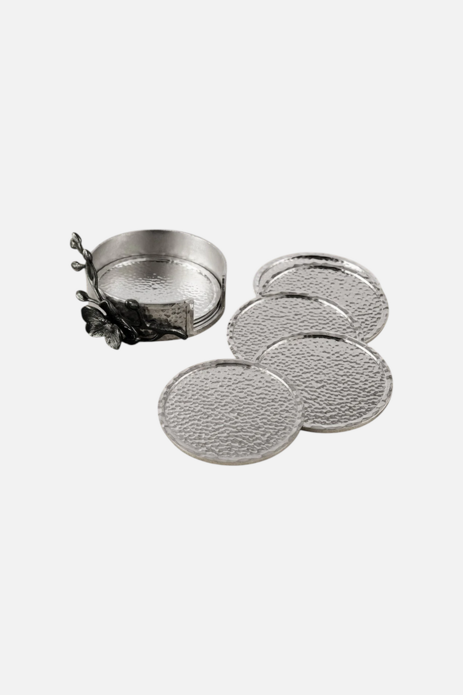 Michael Aram Black Orchid Coaster Set of 6 – side view