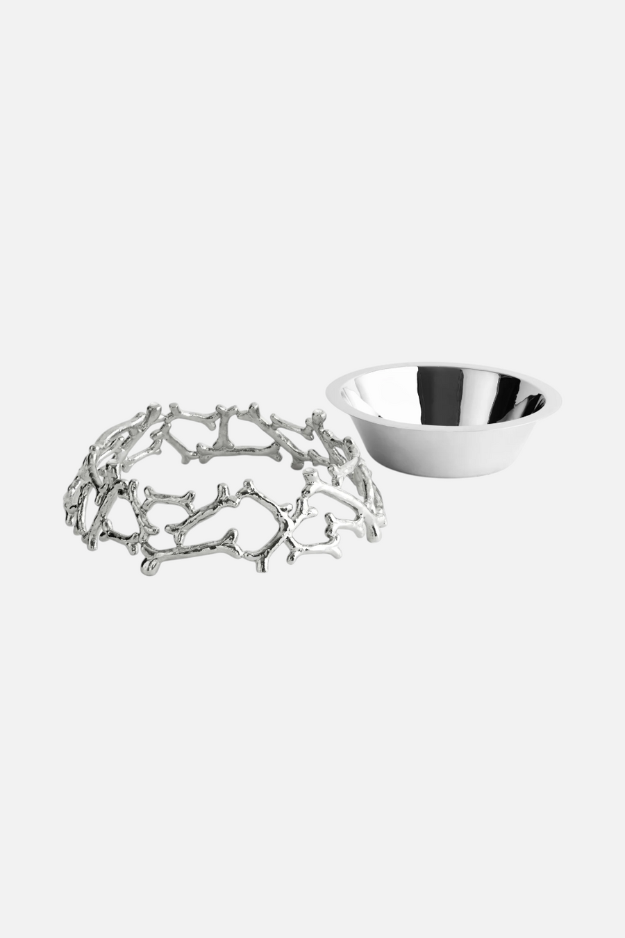Michael Aram Bone Dog Bowl – side view