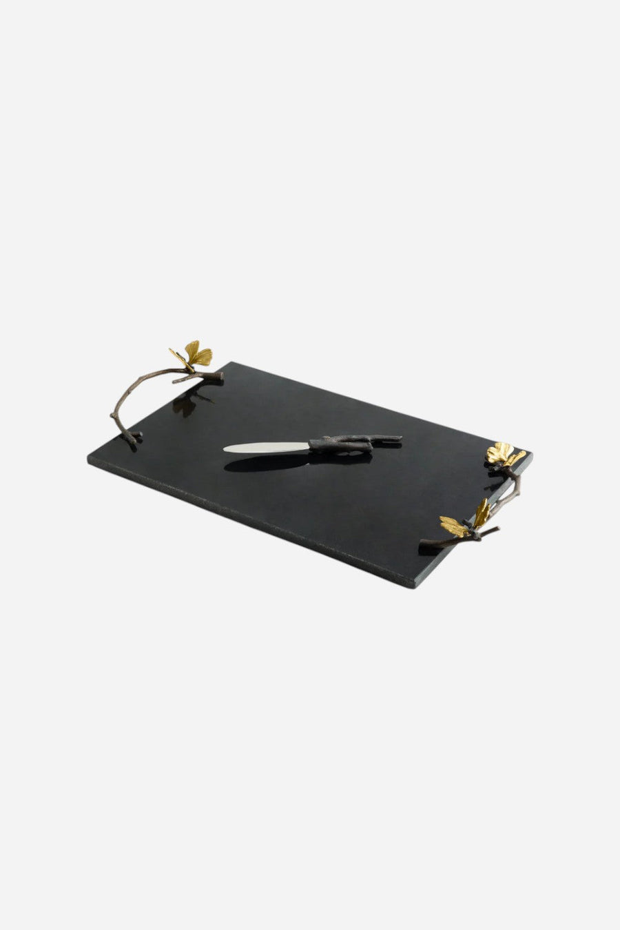 Michael Aram Butterfly Gingko Granite Cheese Board with Knife – detail
