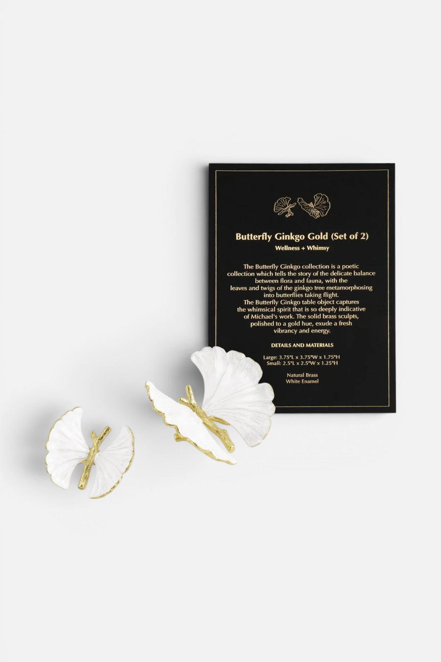 Michael Aram Butterfly Ginkgo Gold Decorative Objects, Set of 2 – alternate