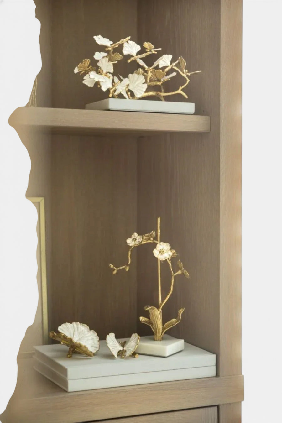 Michael Aram Butterfly Ginkgo Gold Decorative Objects, Set of 2 – back view