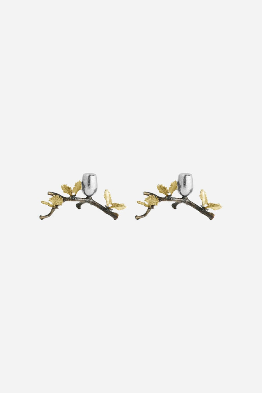 Michael Aram Butterfly Ginkgo Low Candleholders - Set of 2 – detail