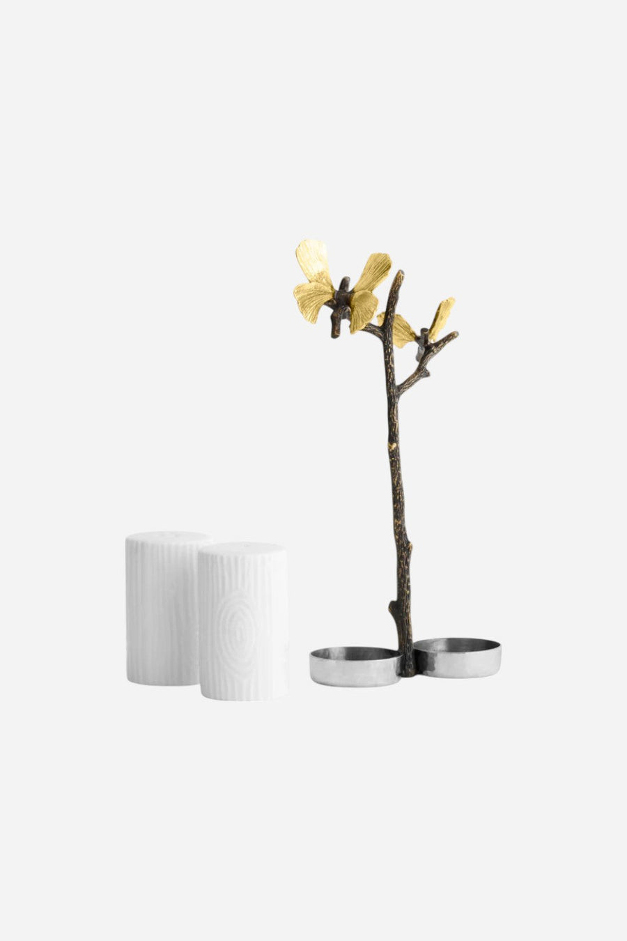 Michael Aram Butterfly Ginkgo Salt & Pepper Set – back view