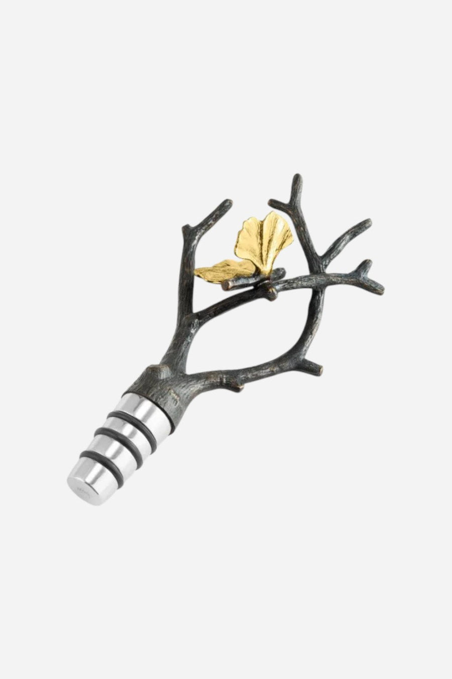 Michael Aram Butterfly Ginkgo Wine Stopper – side view