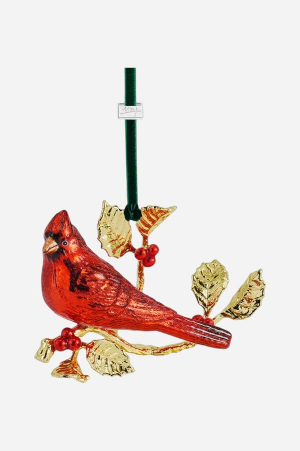Michael Aram Cardinal Glass Ornament
