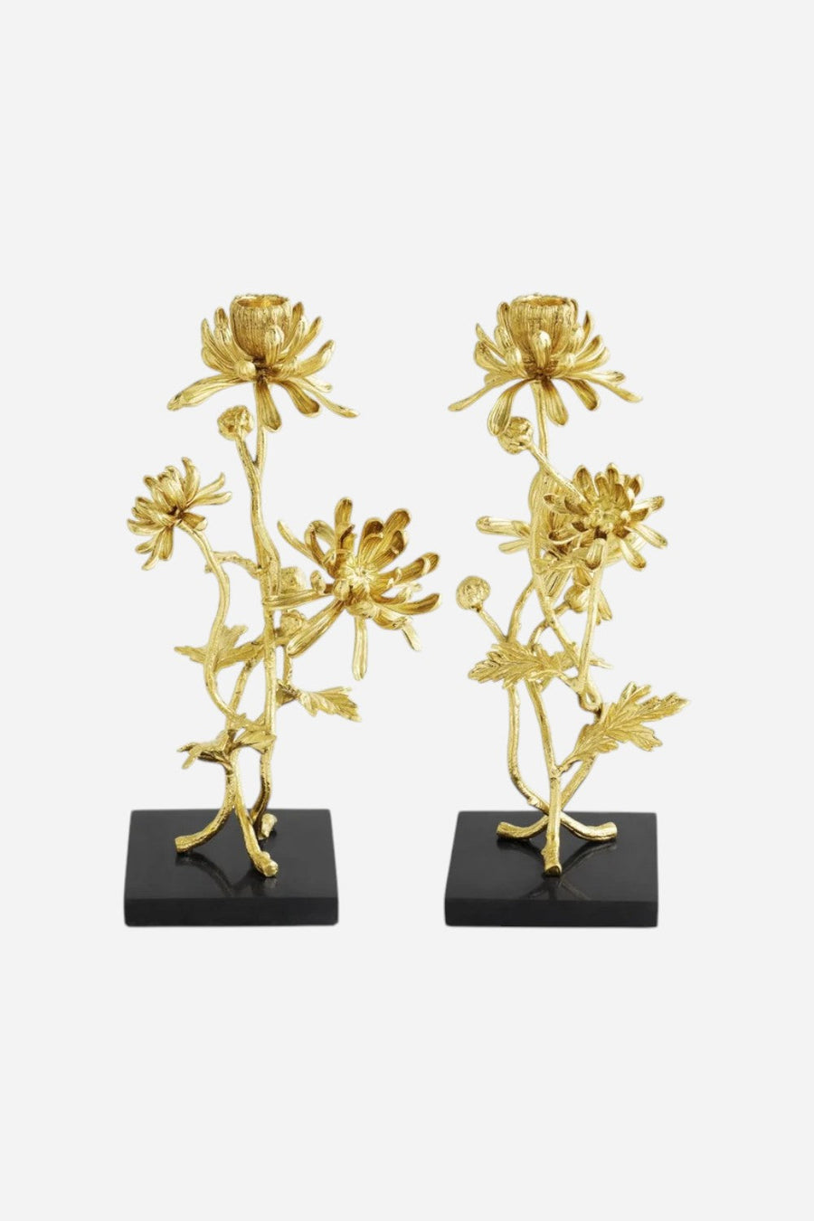 Michael Aram Dahlia Tall Candleholders S/2 – back view