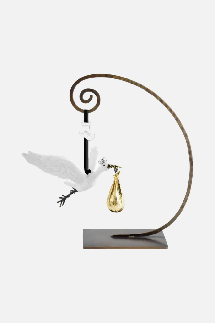 Michael Aram Gold & White Stork Ornament – flat lay