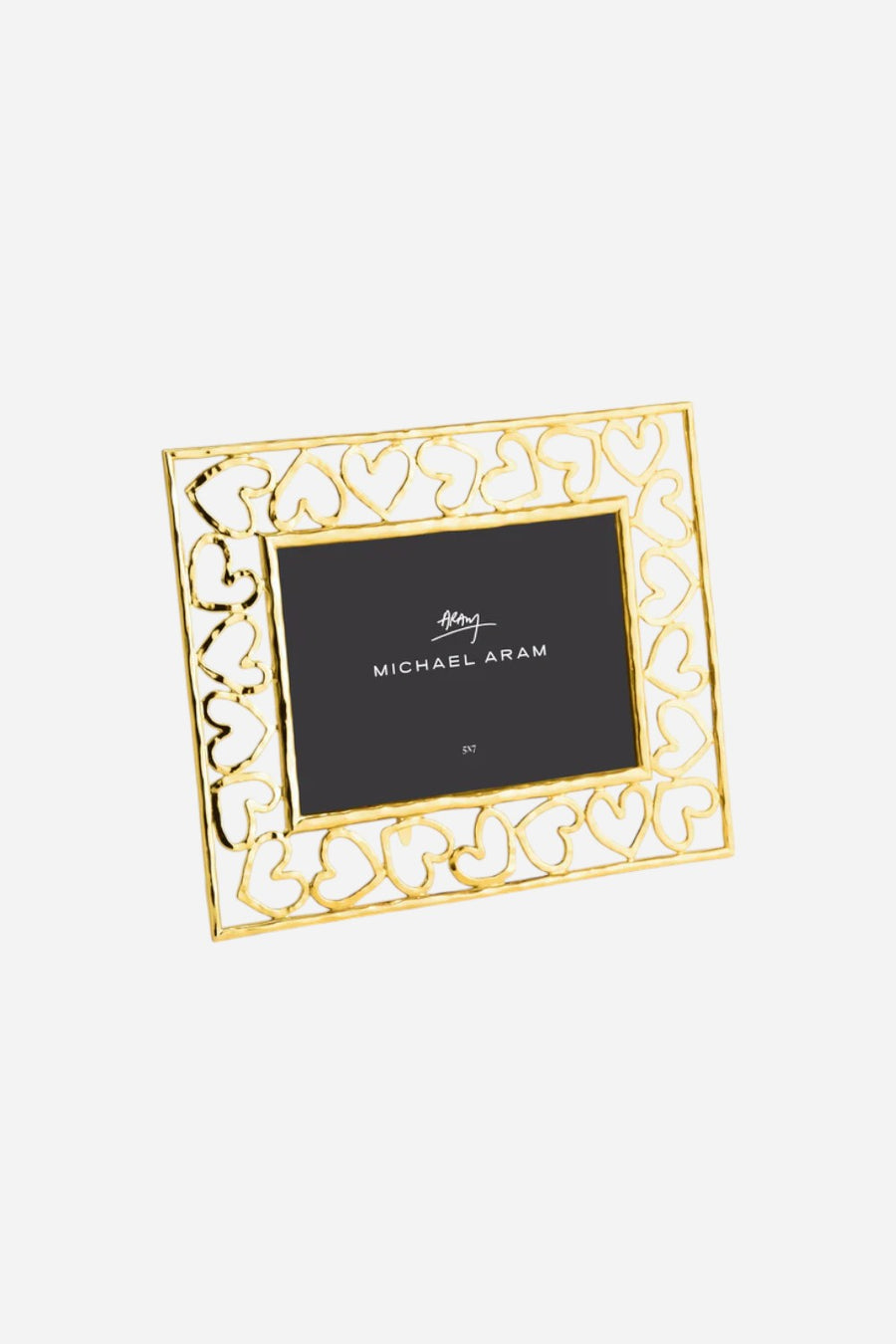 Michael Aram Heart Frame in Gold 5 x 7 – side view