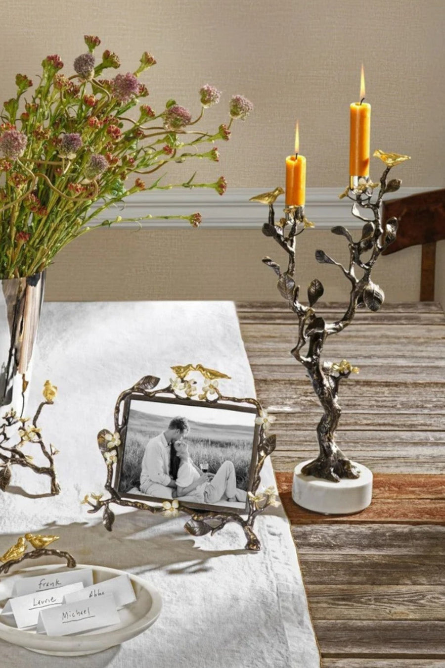 Michael Aram Lovebirds Candelabra – detail