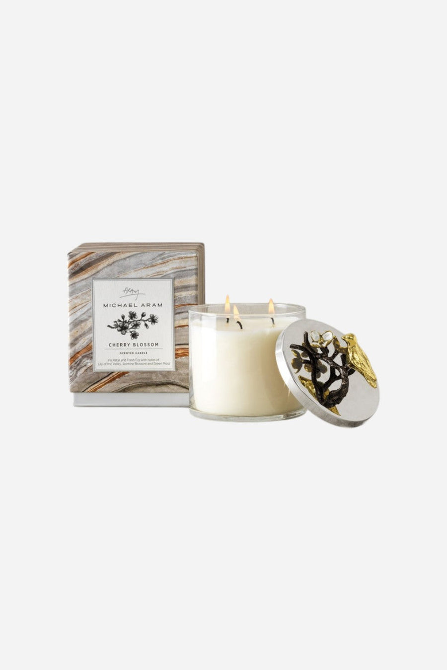 Michael Aram Lovebirds Candle – flat lay