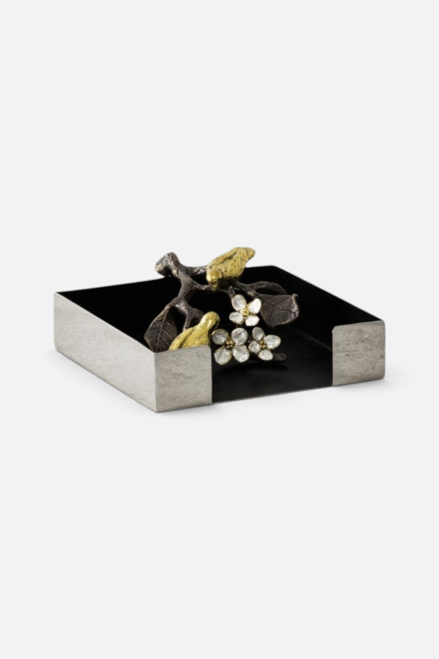 Michael Aram Lovebirds Cocktail Napkin Holder – front view