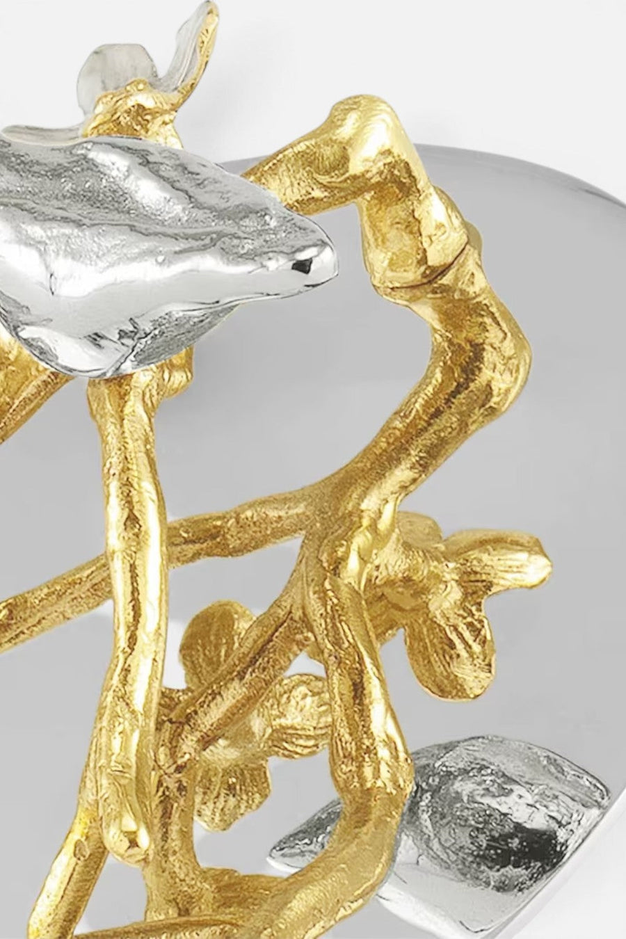 Michael Aram Lovebirds Silver & Gold Trinket Box – back view