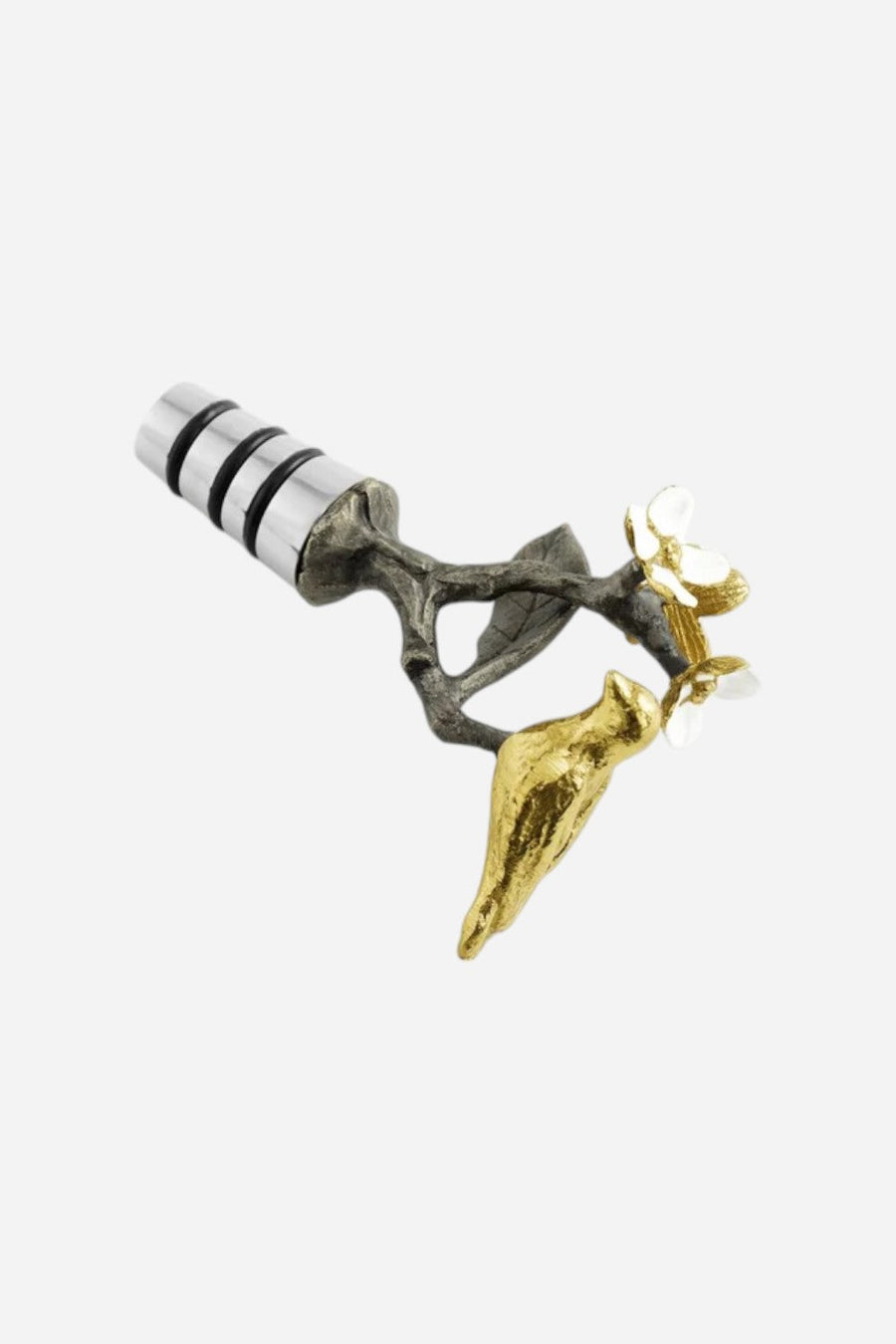 Michael Aram Lovebirds Wine Stopper – flat lay