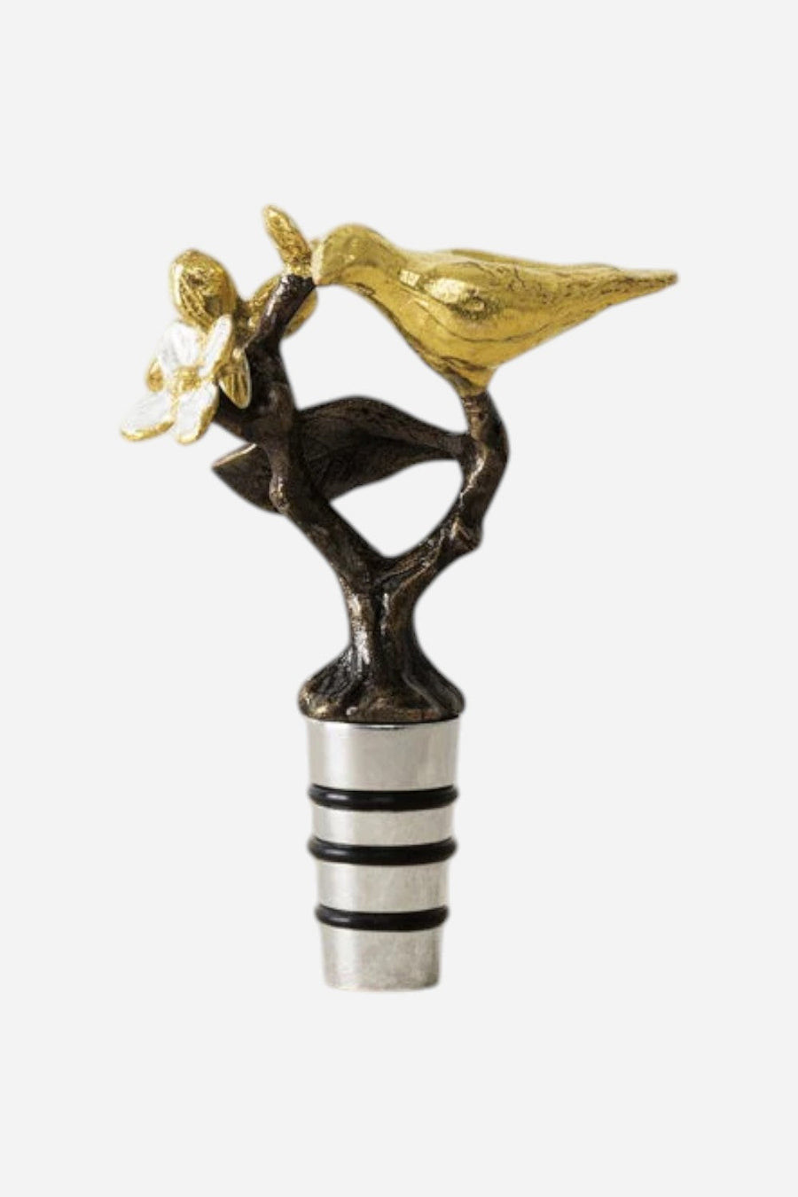 Michael Aram Lovebirds Wine Stopper – side view