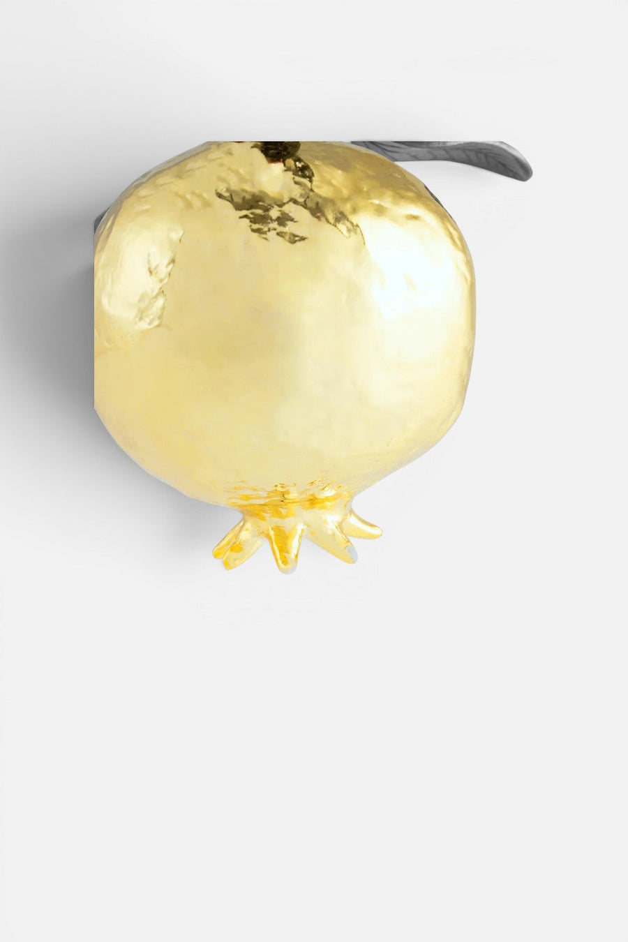 Michael Aram Metal Pomegranate Ornament in Gold – back view