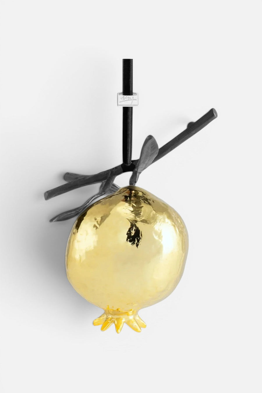 Michael Aram Metal Pomegranate Ornament in Gold – front view
