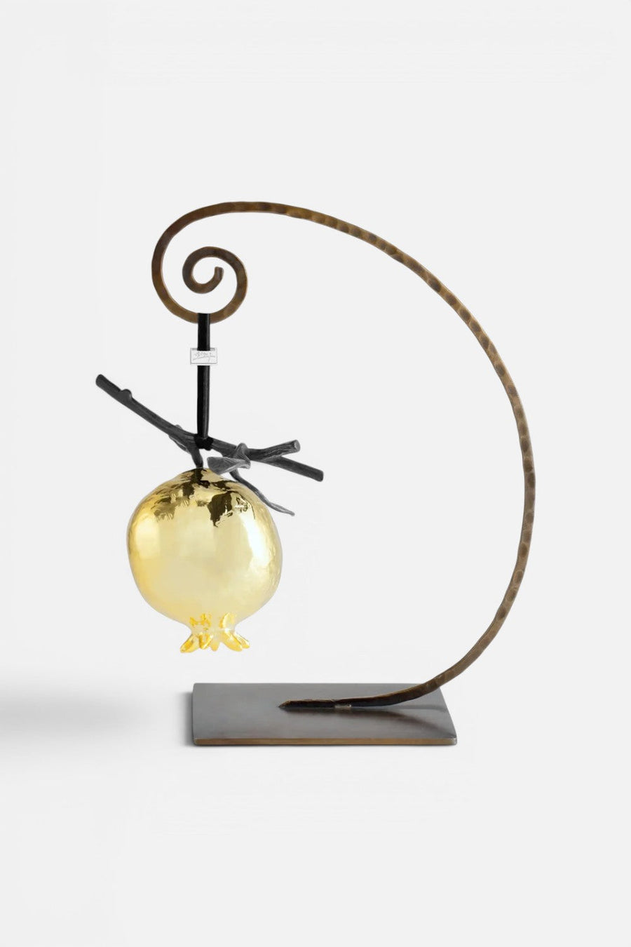 Michael Aram Metal Pomegranate Ornament in Gold – side view