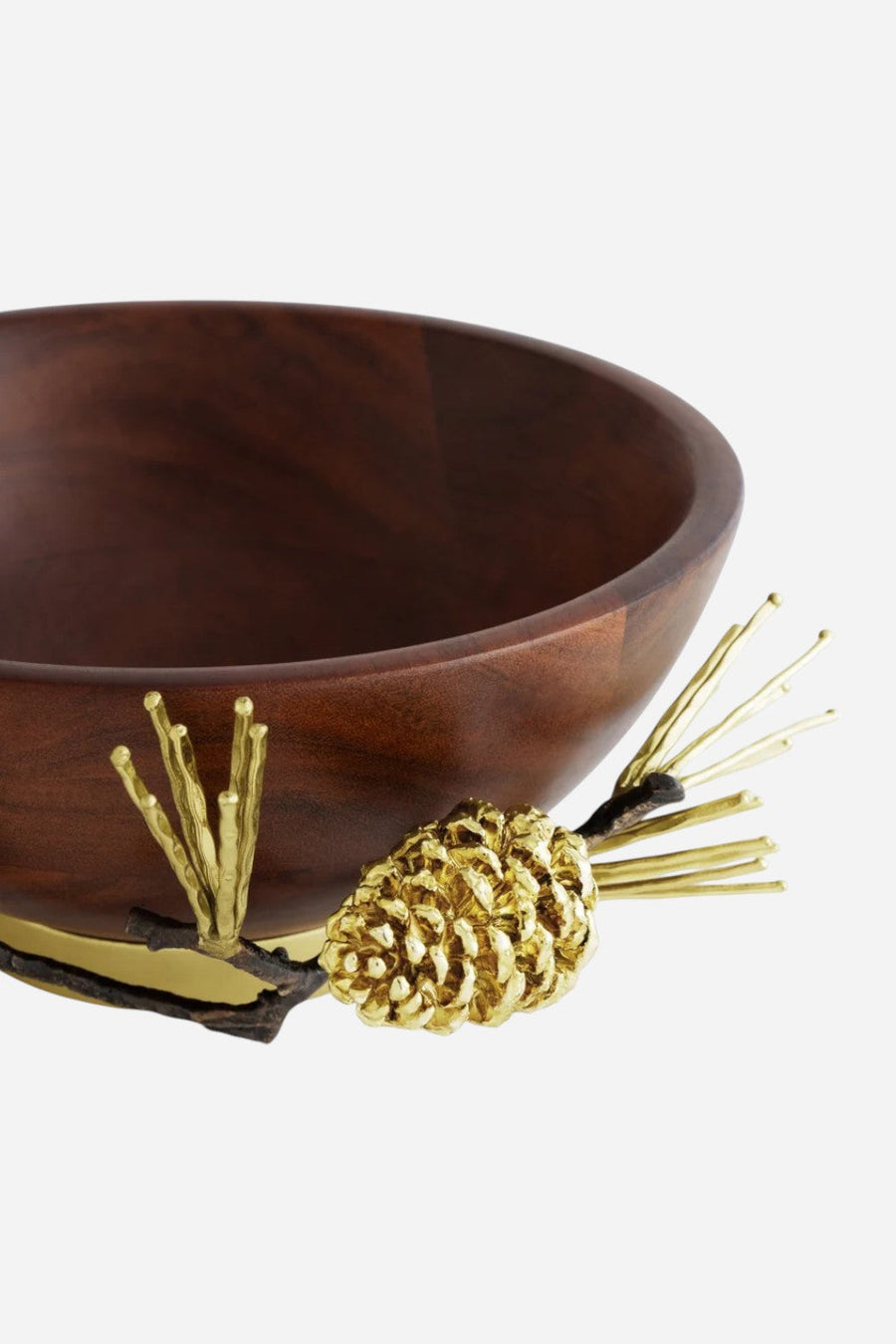 Michael Aram Pine Cone Wood Bowl - Small – detail