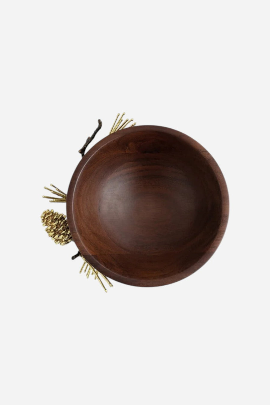 Michael Aram Pine Cone Wood Bowl - Small – flat lay