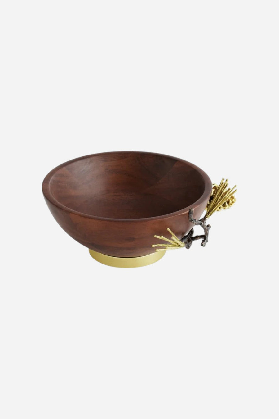 Michael Aram Pine Cone Wood Bowl - Small – side view
