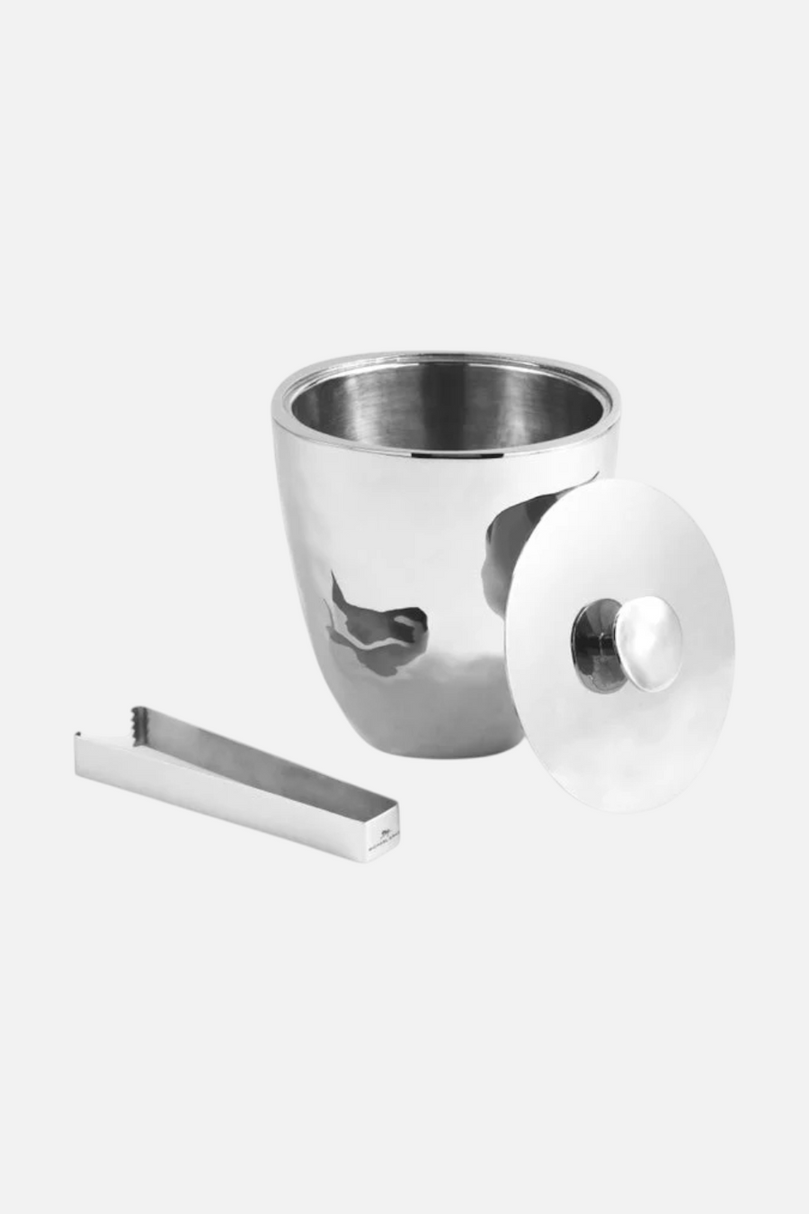Michael Aram Reflective Ice Bucket with Tongs – back view