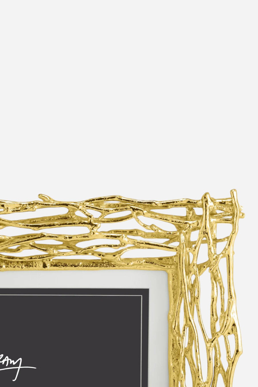 Michael Aram Twig Frame - Gold – side view