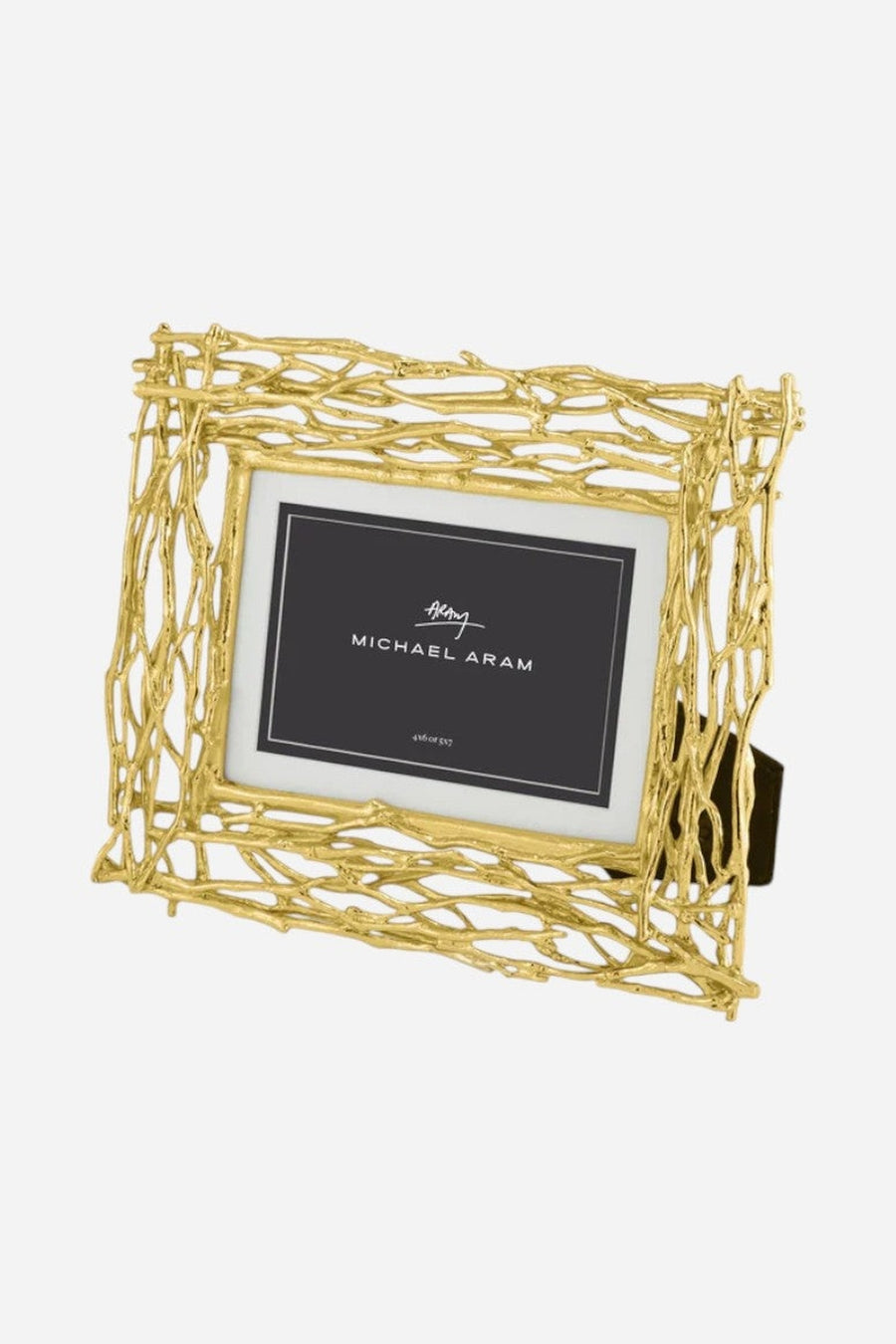 Michael Aram Twig Frame - Gold – three-quarter view