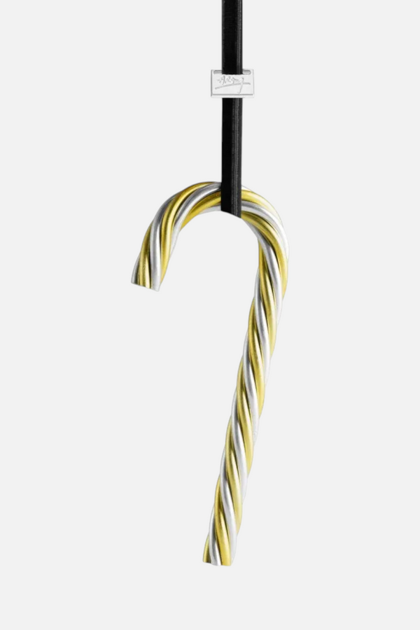 Michael Aram Twist Candy Cane Ornament, Silver & Gold