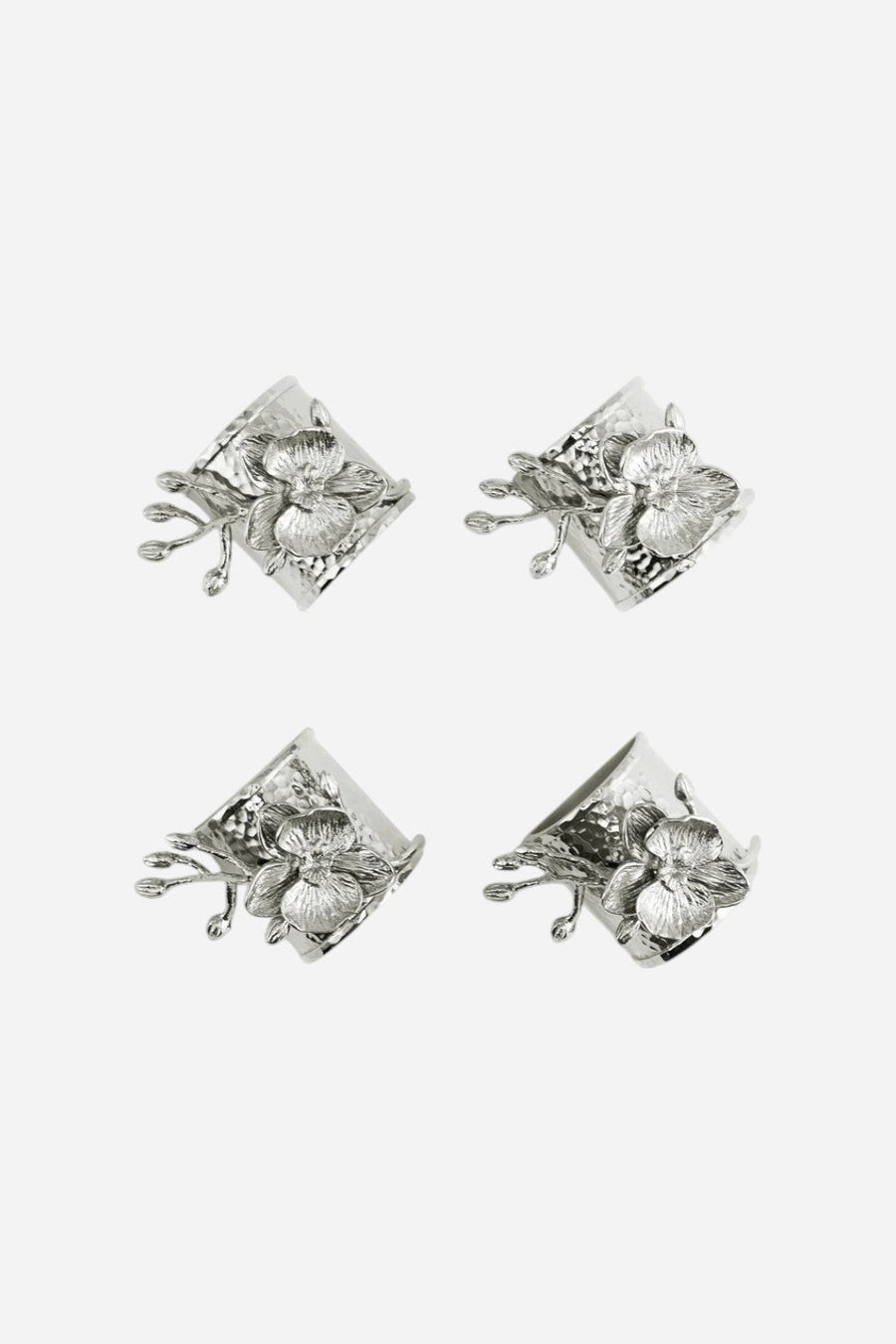 Michael Aram White Orchid Napkin Ring Set – detail