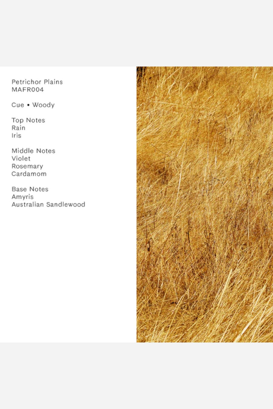 Mihan Aromatics Petrichor Plains Parfum – side view