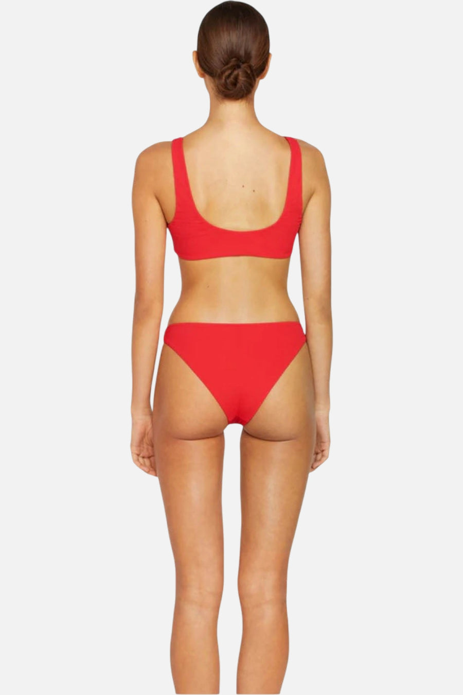 Mikoh Lona Bottoms In Ribbed Poppy – side view