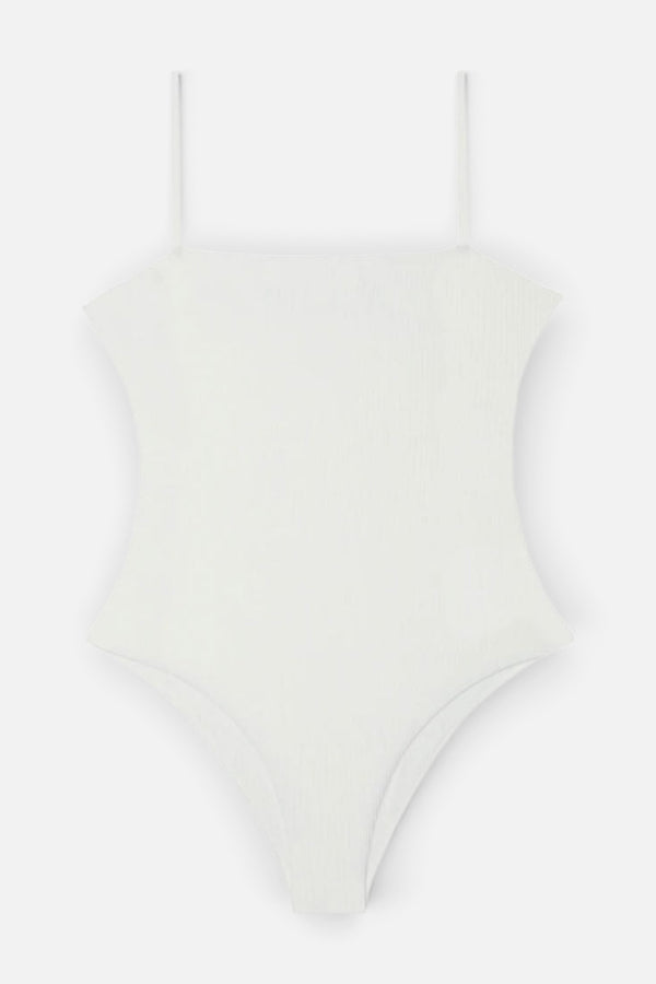 Mikoh Osso One Piece In Ribbed Ecru