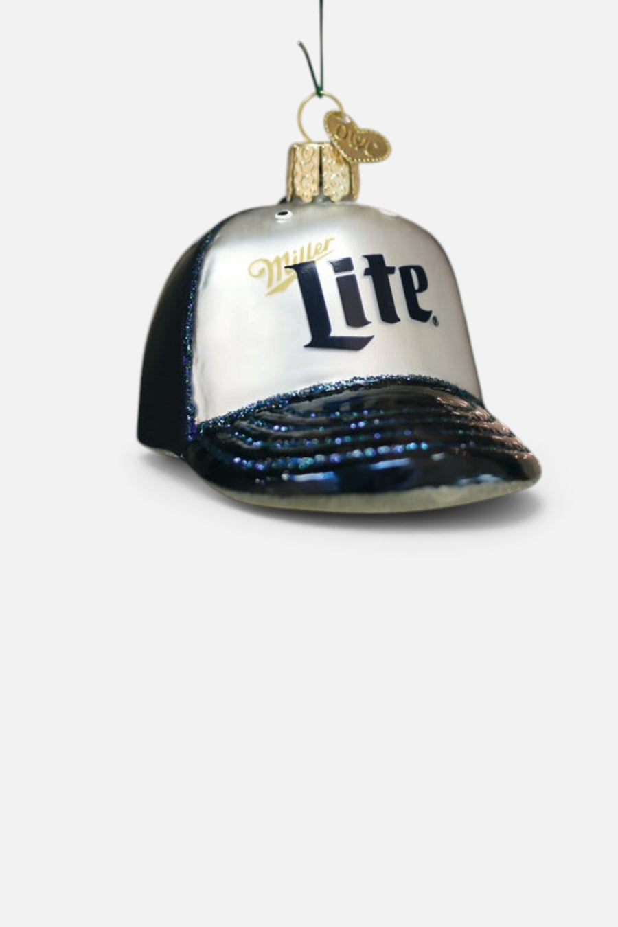 Miller Lite Baseball Cap Ornament – side view