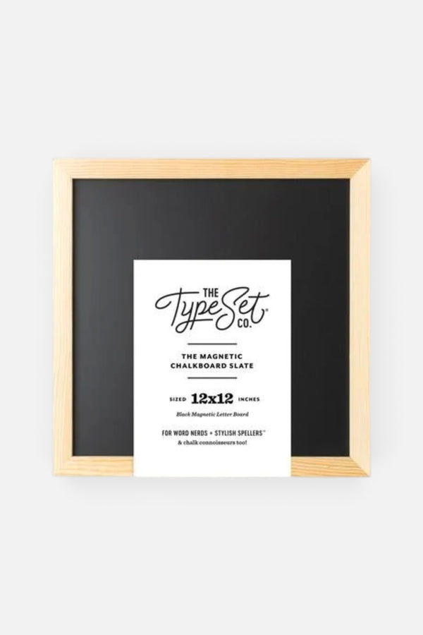 Mini Magnetic Letter Board Slate in Black