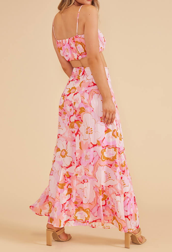 Mink Pink Josie Crop Top in Floral – detail
