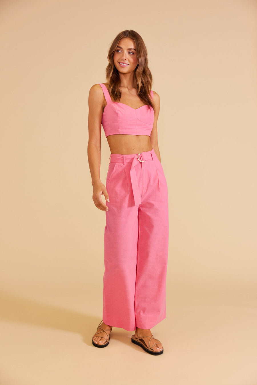Minkpink Kalani Bodice in Pink – flat lay