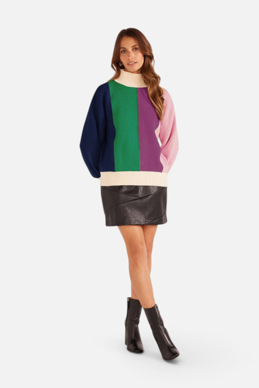 Minkpink Kelsey Colorblock Knit Jumper – back view